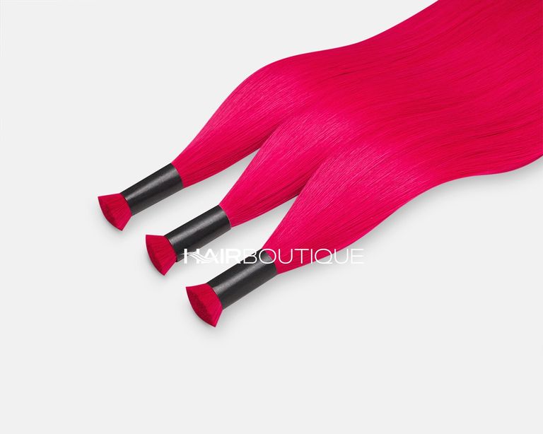 Славянские волосы в срезе, 75 см  #Розовый цена купить